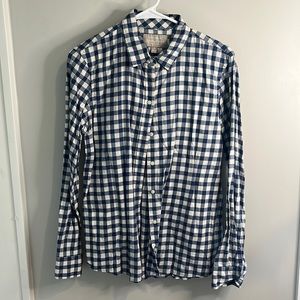 Banana Republic checkered button down